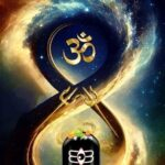 Om and Shiva Lingam in cosmos.