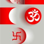 Trishul, Om, and Swastika spiritual symbols.
