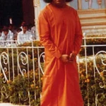 Sri Sathya Sai Baba standing with divine grace