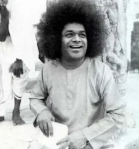 Sri Sathya Sai Baba smiling with divine joy