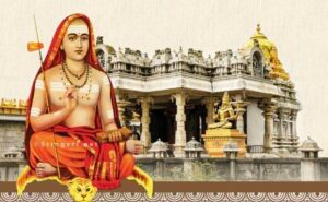 Adi Shankaracharya with Sringeri Sharada Temple