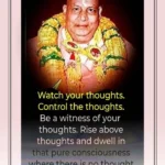 Swami Sivananda inspiring aspirants through mindful thought control