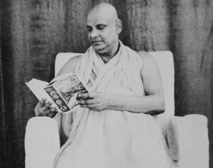 Spiritual master reading sacred scripture image
