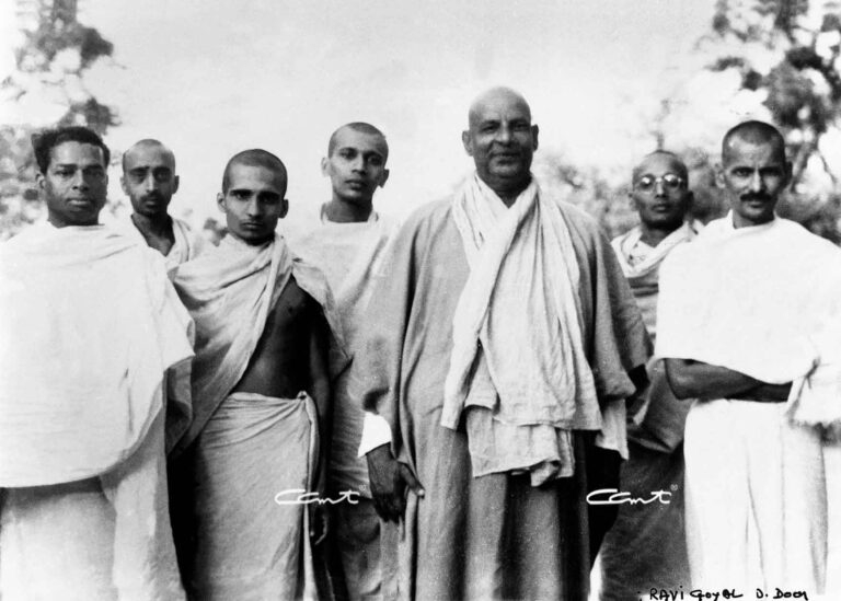 Spiritual guru with disciples teaching Rules for Japa and devotion