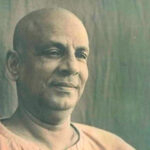 Swami Sivananda smiling peacefully inspiring prayers devotion wisdom and meditation