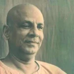 Swami Sivananda smiling peacefully inspiring prayers devotion wisdom and meditation