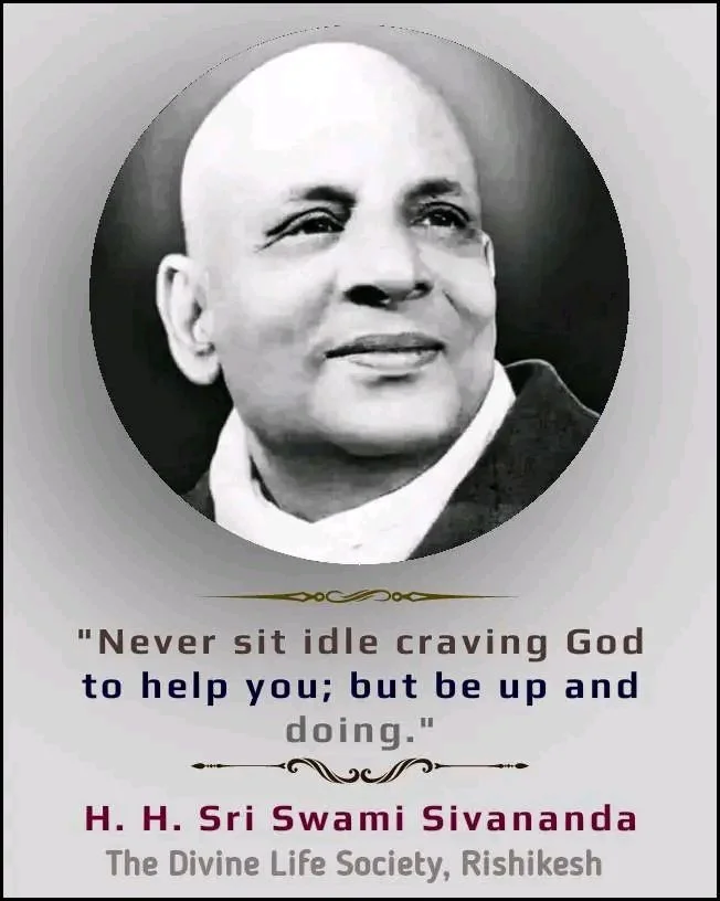 Swami Sivananda quote portrait image