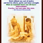Swami Sivananda guiding disciple through selfless karma yoga