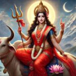 Goddess Shakradaya seated on sacred Nandi