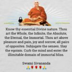 Swami Sivananda teaching divine inner bliss
