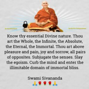 Swami Sivananda teaching divine inner bliss
