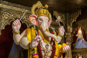 Beautiful Lord Ganesha idol with divine blessings