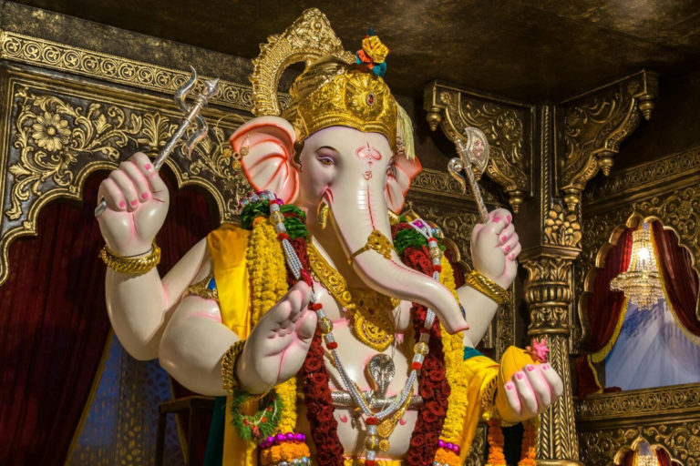 Beautiful Lord Ganesha idol with divine blessings
