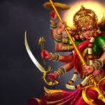 Divine Goddess Ayigiri Nandini With Sacred Weapons