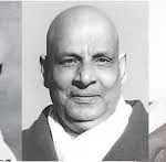 Swami Sivananda portrait collage expressing peace wisdom compassion