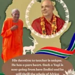 Sri Swami Sivananda inspiring Hari Kirtan devotees