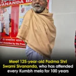 Swami Sivananda honored as Padma Shri recipient