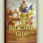 Bhagavad Gita book with Lord Krishna and Arjuna