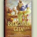 Bhagavad Gita book with Lord Krishna and Arjuna