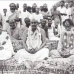 Swami Sivananda with devotees group photograph image