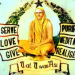 Dasya Bhakti spiritual poster inspiring devotion service meditation and surrender together