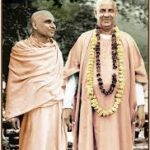 Two revered Hindu monks standing together image
