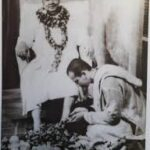 Swami Sivananda blessing devoted disciple with compassion