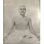 Swami Pranabananda seated in meditation with serene spiritual posture