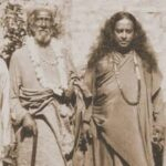 Two revered saints walking on spiritual path