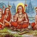 Adi Shankaracharya teaching disciples the wisdom of Advaita Vedanta