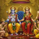 Rama Darbar with Hanuman and devotees