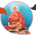 Swami Sivananda seated in peaceful meditation