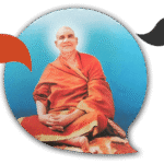 Swami Sivananda seated in peaceful meditation