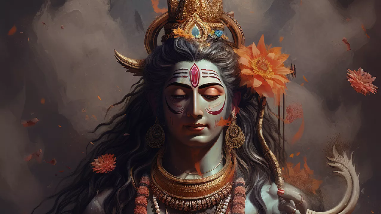 Lord Shiva meditating 9