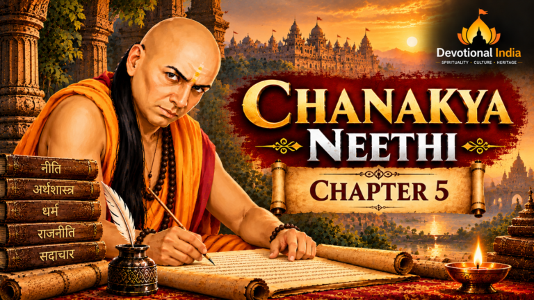 Chanakya Neethi Chapter 5 Sunset Banner
