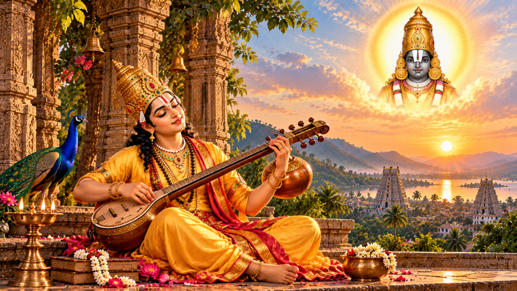 Krishnas Veena at Sunset